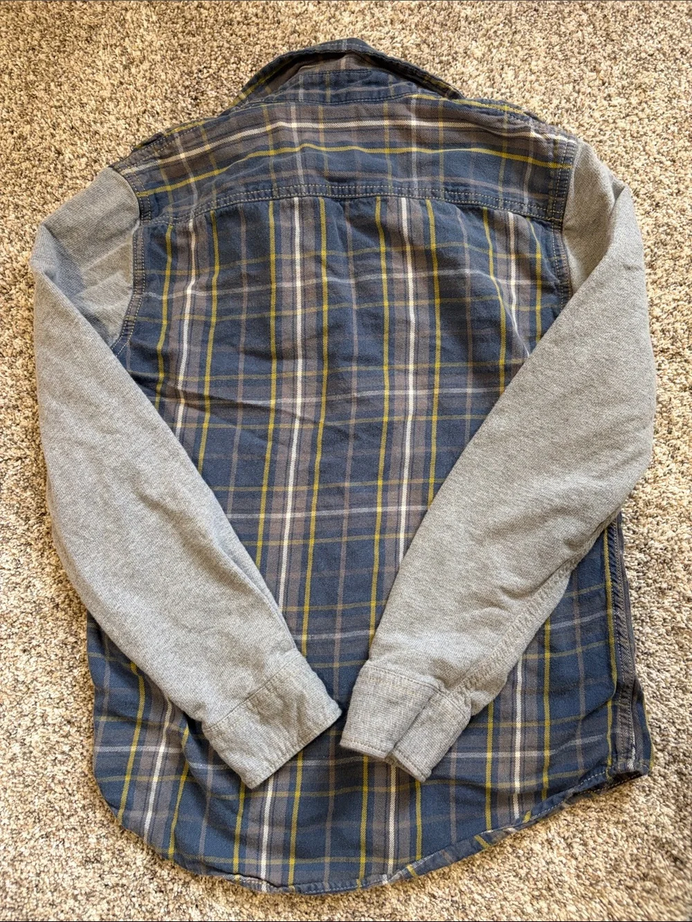 Tucker + Tate Navy and Gray Plaid Button-Down Shirt